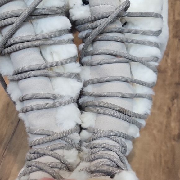 LAFUMA KOKTA Cream Tan Suede Faux Fur Lace Up Snow OUTD - Picture 16 of 16